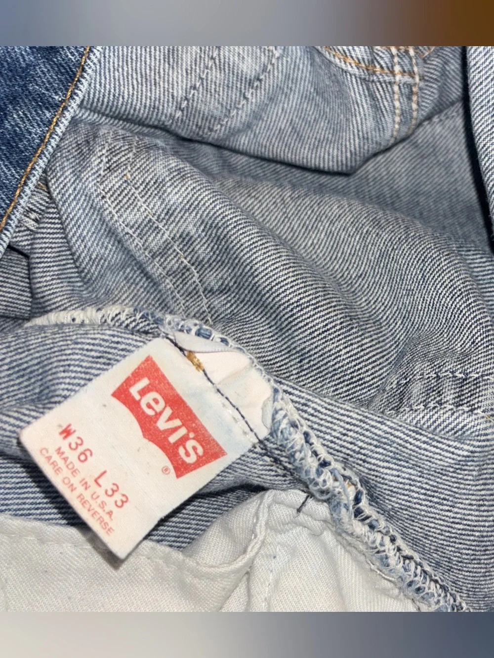 1987 505 Levi dash wash jeans